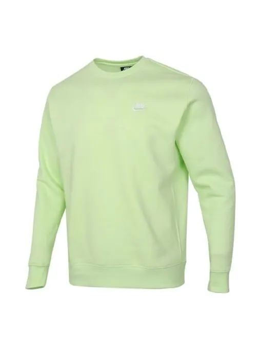 Толстовка Nike Sportswear Club Fleece Stay Warm Sports Pullover Round Neck Green — изображение 1 из 4, зеленый