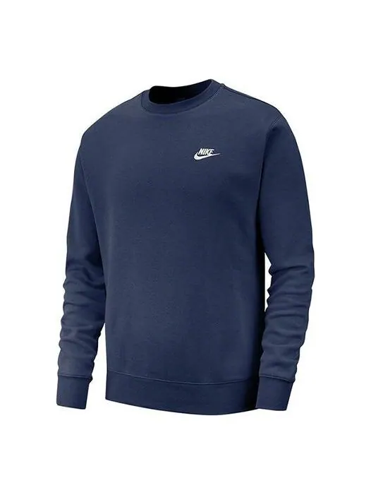 Толстовка Nike Sportswear Casual Sports Round Neck Pullover Blue — изображение 1 из 4, синий