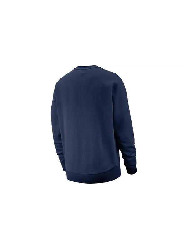 Толстовка Nike Sportswear Casual Sports Round Neck Pullover Blue — изображение 2 из 4, синий