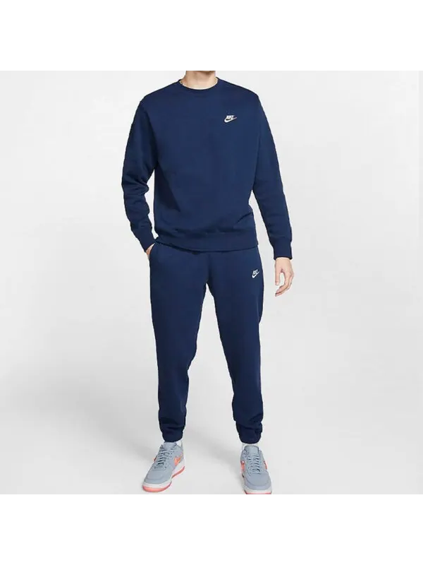 Толстовка Nike Sportswear Casual Sports Round Neck Pullover Blue — изображение 3 из 4, синий