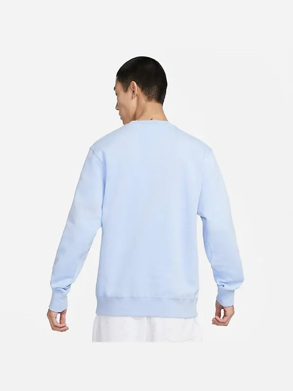 Рубашка sportswear club fleece 'cobalt bliss' Nike — изображение 2 из 4, белый