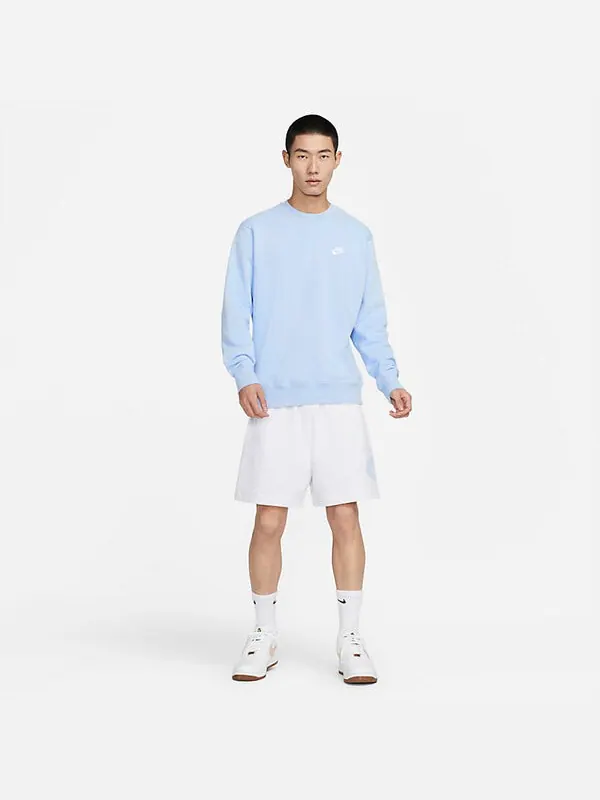 Рубашка sportswear club fleece 'cobalt bliss' Nike — изображение 4 из 4, белый