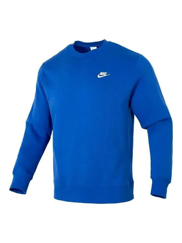 Куртка Nike Club Crew Neck Sweatshirt 'Blue' — изображение 1 из 3, синий