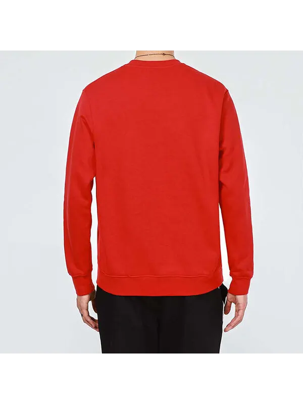 Толстовка Nike Sportswear Casual Sports Round Neck Pullover Red Orange — изображение 4 из 4, оранжевый