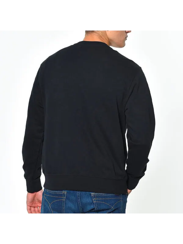 Толстовка Men's Nike Sportswear Club Crew FT Casual Sports Round Neck Pullover Long Sleeves Black — изображение 4 из 4