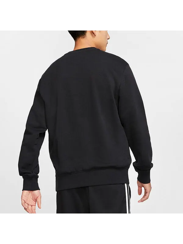 Толстовка Nike AS Men's Nike Sportswear Club CRW FT Black — изображение 4 из 4, черный