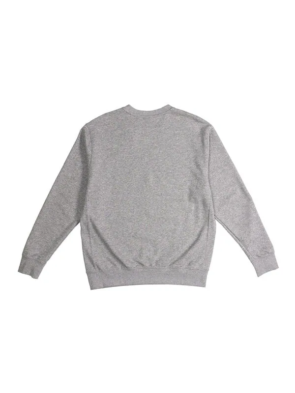 Толстовка Nike Men Sportswear Club French Terry Crew Gray — изображение 2 из 4, серый