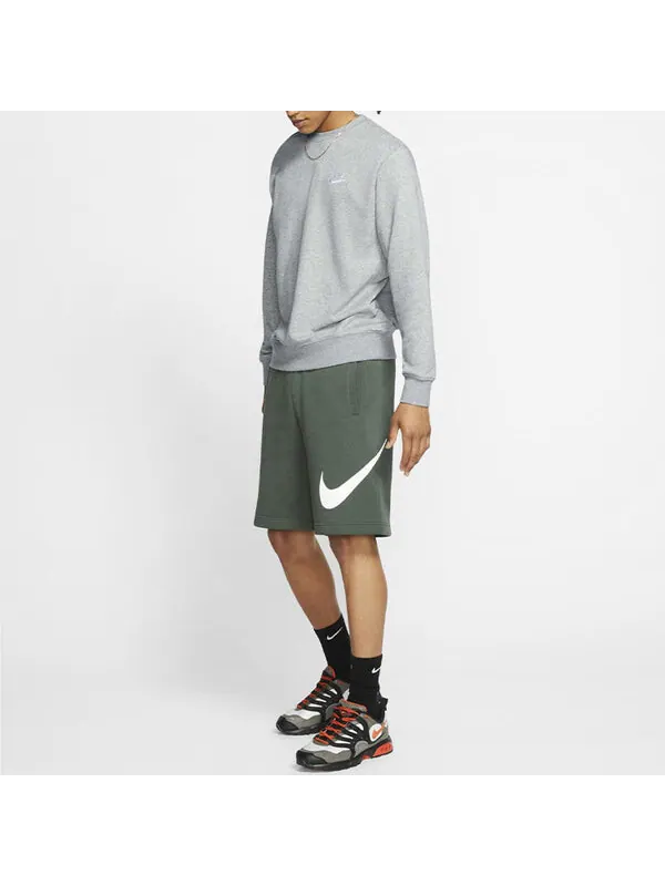 Толстовка Nike Men Sportswear Club French Terry Crew Gray — изображение 3 из 4, серый