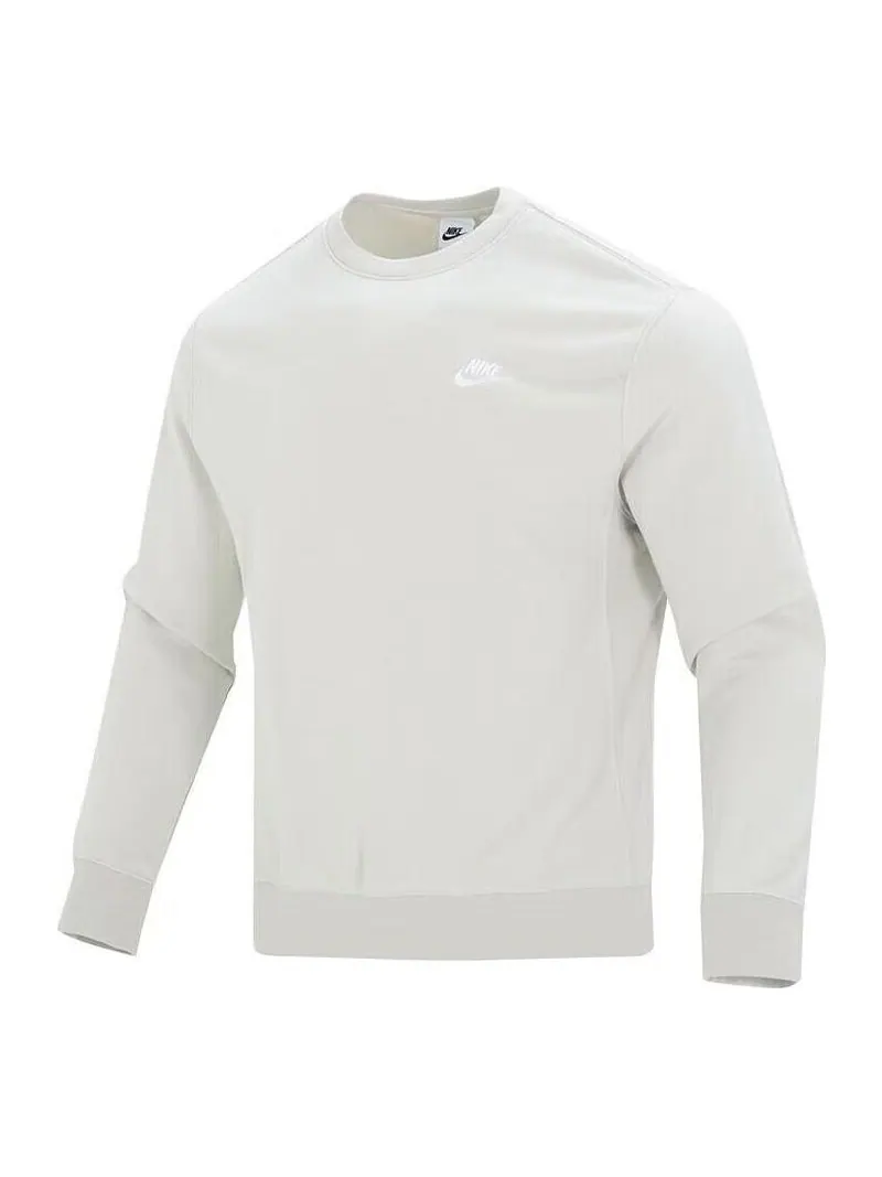 Топ Nike Sportswear Club French Terry Crew 'White' — изображение 1 из 3, белый
