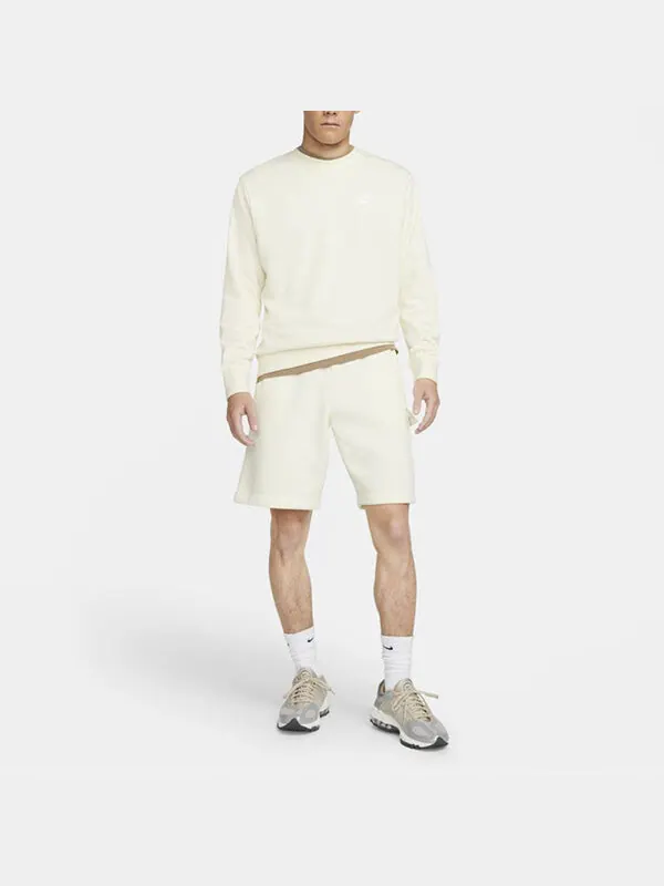 Толстовка Nike Sportswear Club French Terry Logo White — изображение 3 из 4, белый