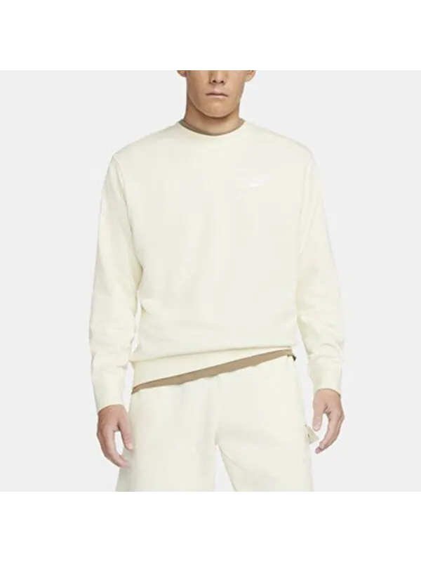 Толстовка Nike Sportswear Club French Terry Logo White — изображение 4 из 4, белый