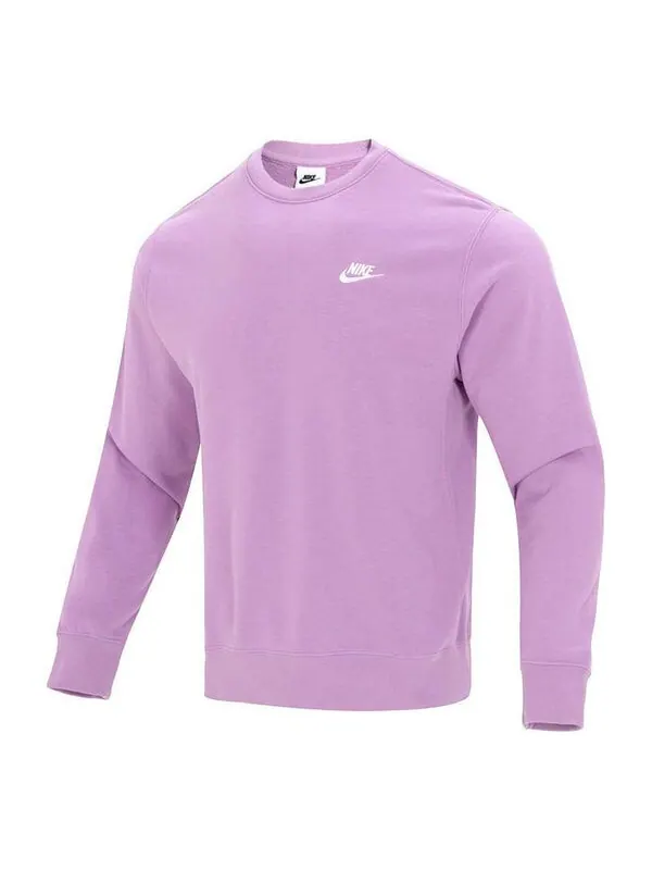 Свитера nsw club с круглым вырезом Nike — изображение 1 из 4, фиолетовый