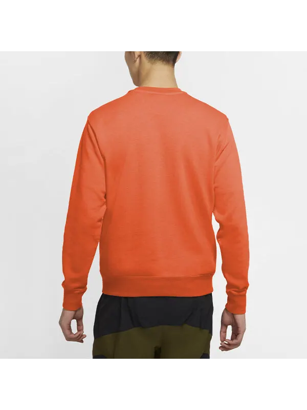 Толстовка Men's Nike Sportswear NSW Club French Terry Casual Sports Round Neck Orange — изображение 4 из 4, оранжевый