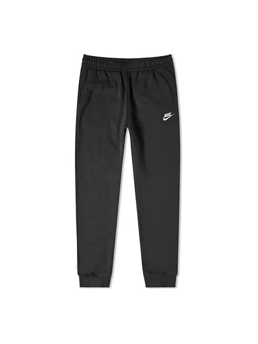 Брюки club sweat fleece casual sports long pants black Nike — изображение 1 из 1, черный