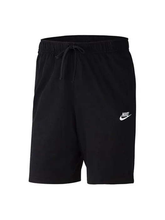 Шорты club short jsy casual sports gym basketball running shorts black Nike — изображение 1 из 4, черный