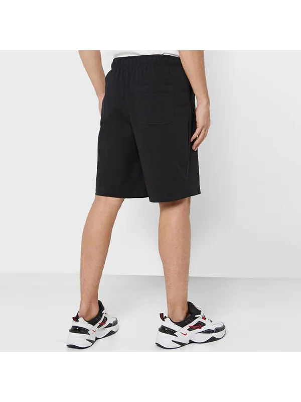 Шорты club short jsy casual sports gym basketball running shorts black Nike — изображение 4 из 4, черный