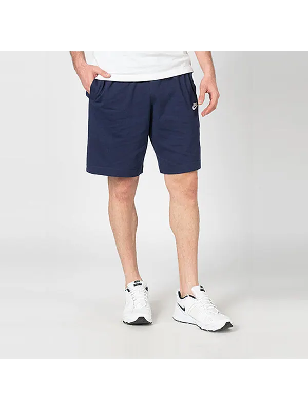 Шорты gym casual sports basketball running shorts navy blue dark blue Nike — изображение 3 из 4, синий