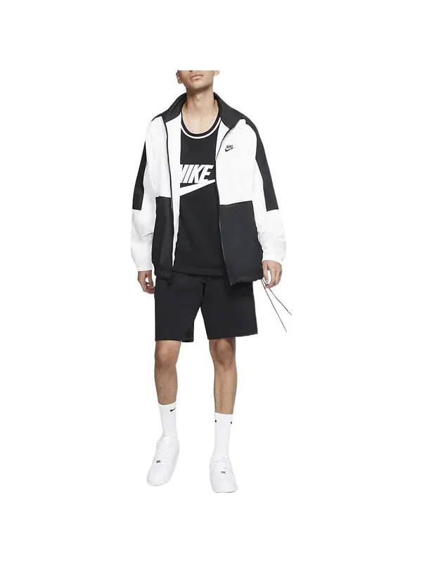 Шорты sportswear club solid color cotton casual shorts black Nike — изображение 2 из 4, мульти