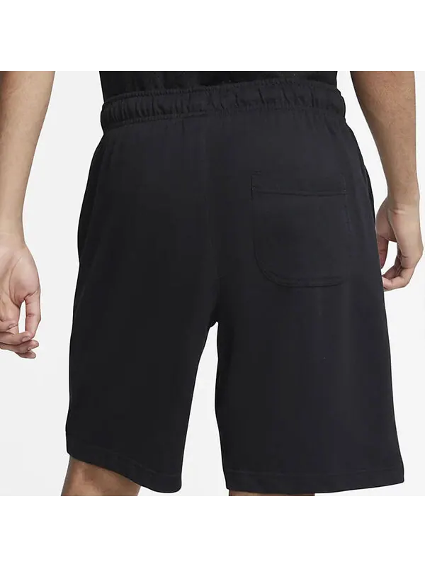 Шорты sportswear club solid color cotton casual shorts black Nike — изображение 4 из 4, мульти