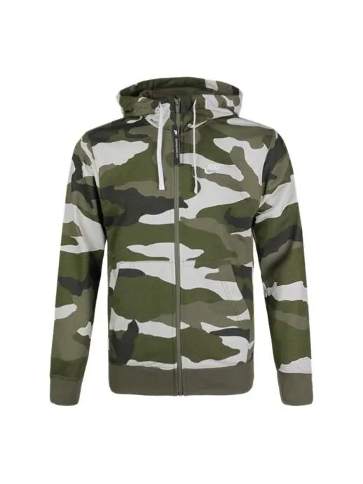 Куртка Nike Camouflage Street Style Long Sleeves Hoodies Green — изображение 1 из 4, зеленый