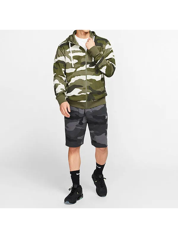 Куртка Nike Camouflage Street Style Long Sleeves Hoodies Green — изображение 4 из 4, зеленый
