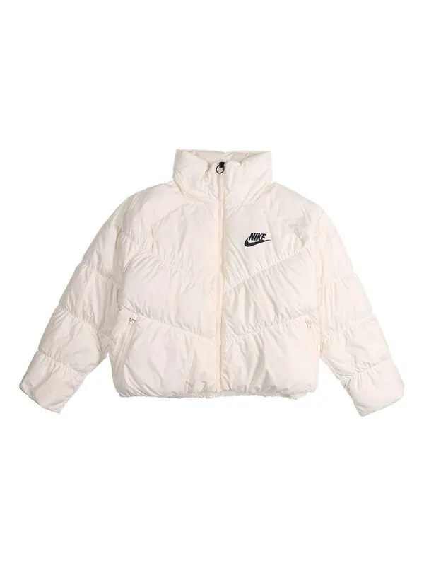 Пуховик Nike Sportswear Windpuffer Therma-FIT Loose — изображение 2 из 4, светлый слоновая кость