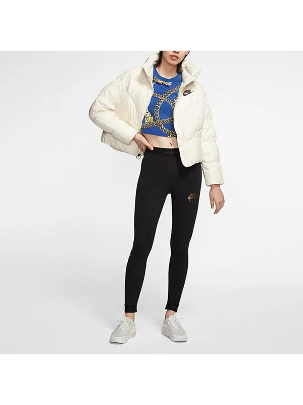 Пуховик Nike Sportswear Windpuffer Therma-FIT Loose — изображение 4 из 4, светлый слоновая кость