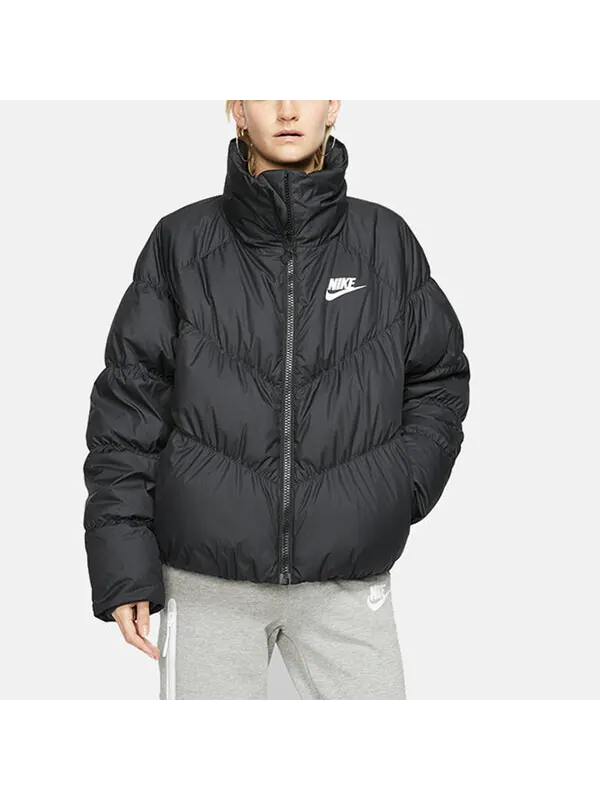 Пуховик Nike Sportswear Windpuffer Therma-FIT Loose — изображение 3 из 4, черный