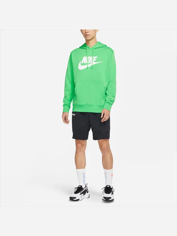 Толстовка Nike Sportswear Club Fleece Large Logo Printing Grass Green — изображение 3 из 3, мульти