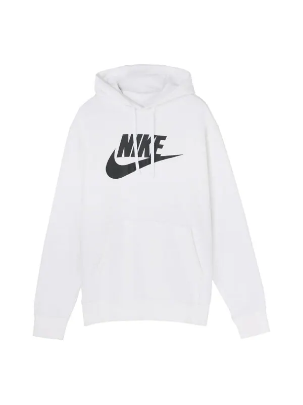 Толстовка Men's Nike Club Fleece Printing White — изображение 1 из 4, белый
