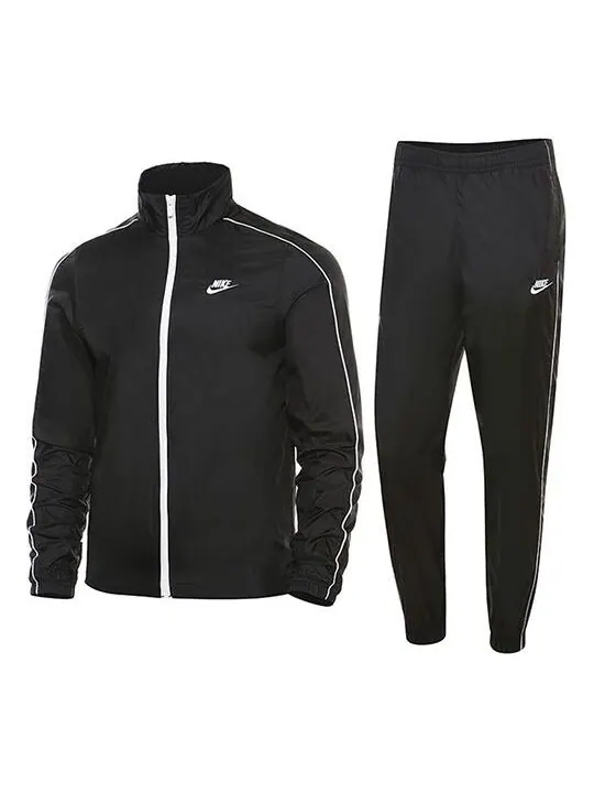 Костюм outdoor sports training ventilate suit male black Nike — изображение 1 из 4, черный