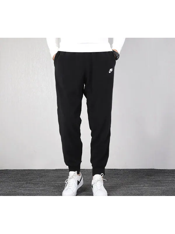 Брюки solid color casual sports long pants black Nike — изображение 3 из 4, черный