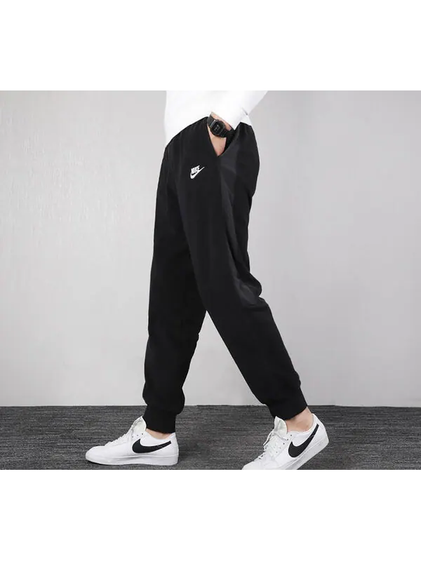 Брюки solid color casual sports long pants black Nike — изображение 4 из 4, черный