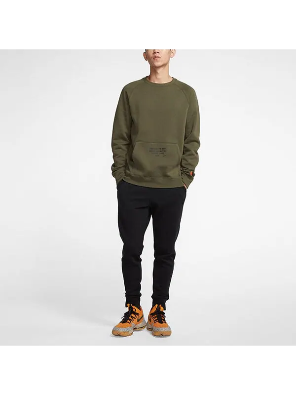 Толстовка Nike LeBron Men's LS Round Neck Sweater Green — изображение 3 из 4, зеленый