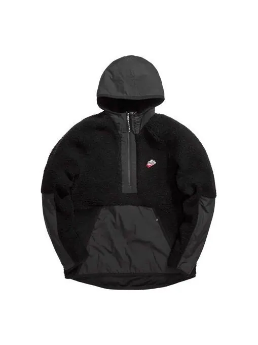 Куртка Nike MENS Sportswear Jacket Sail Royal Hoodie Black — изображение 1 из 4, черный