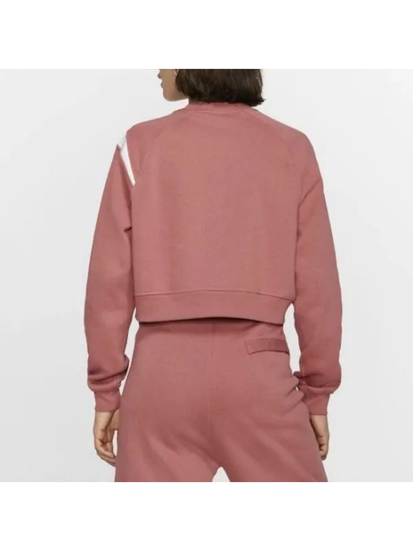 Свитера nsw swoosh crew флисовая толстовка Nike — изображение 4 из 4, розовый