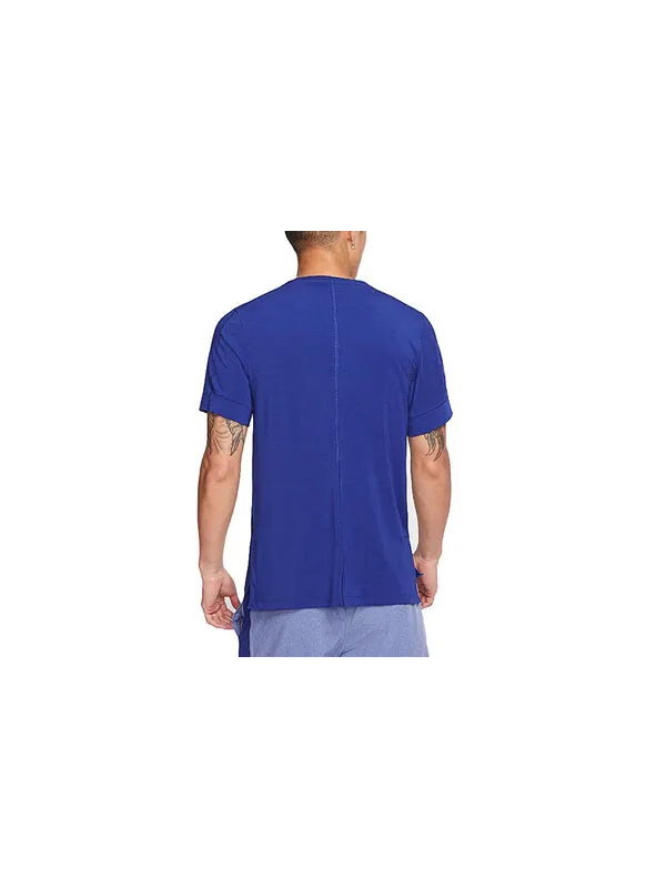 Футболка training sports quick dry breathable short sleeve blue Nike — изображение 2 из 2, синий