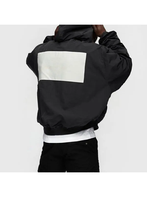 Куртка x fear of god hooded bomber jacket black & fossil Nike — изображение 4 из 4, черный