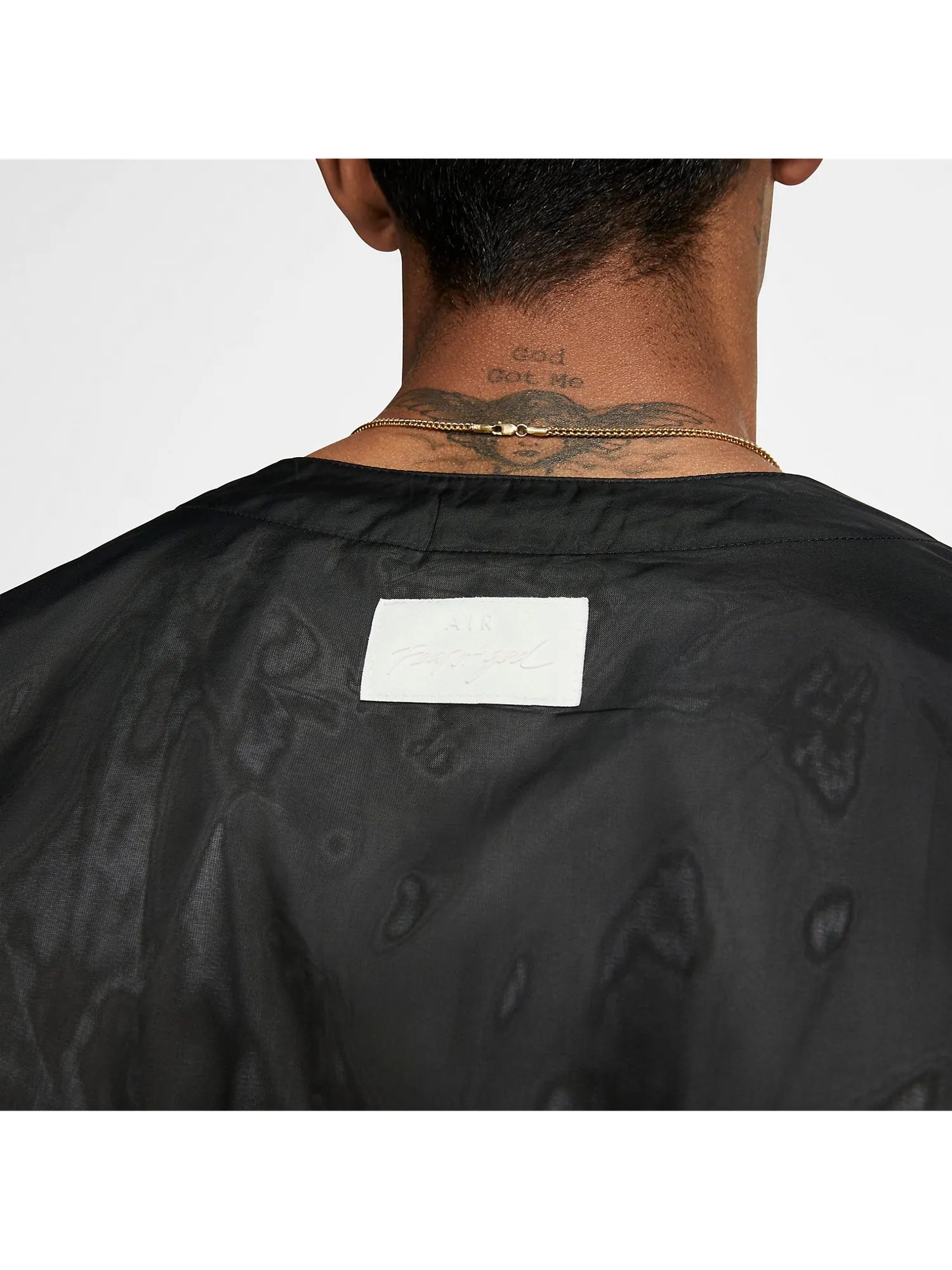 Спортивный топ Nike x Fear of God Long-Sleeve Henley Top 'Black light Bone' BV4411-011 — изображение 2 из 3, черный светлый