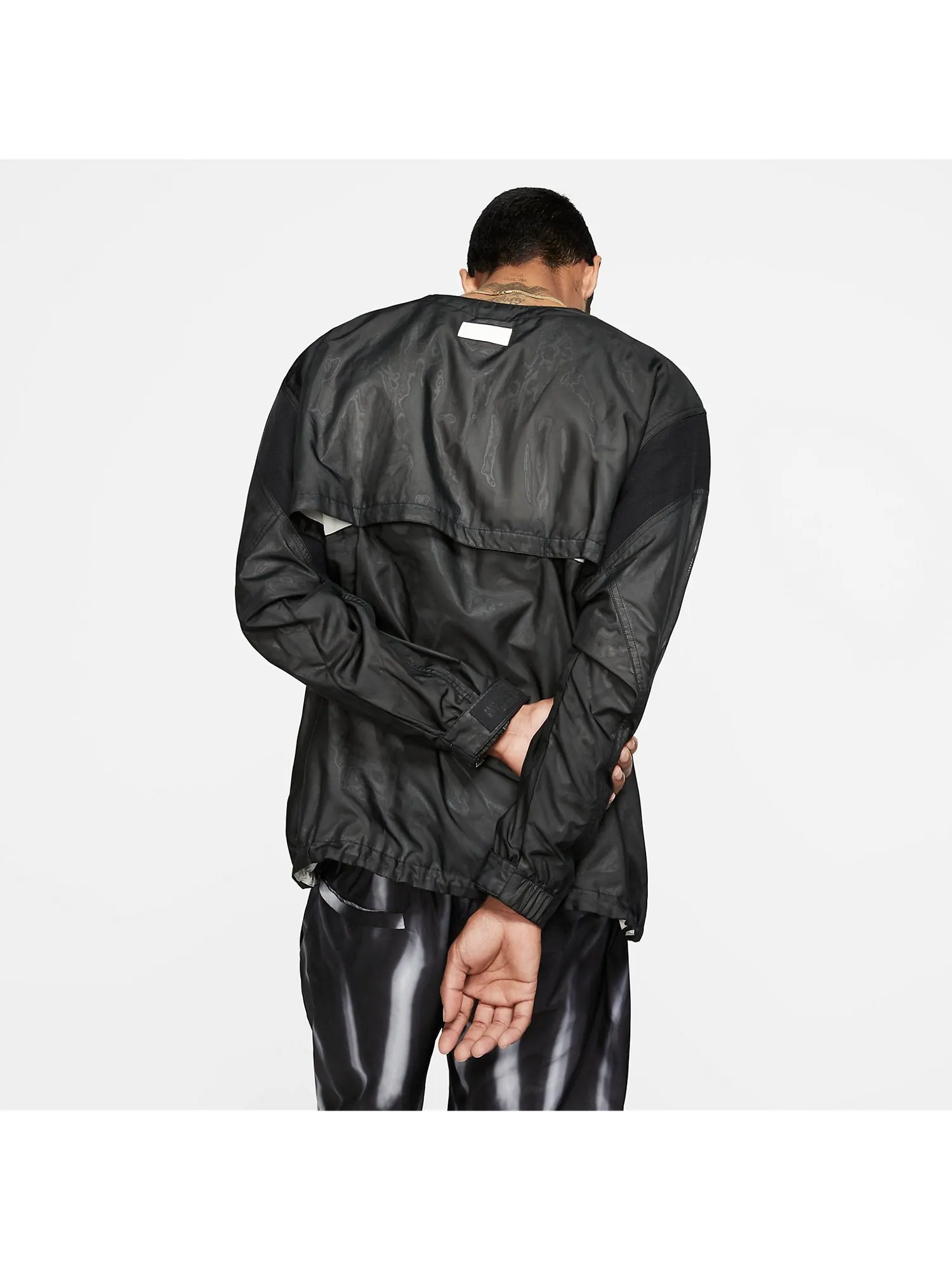 Спортивный топ Nike x Fear of God Long-Sleeve Henley Top 'Black light Bone' BV4411-011 — изображение 3 из 3, черный светлый