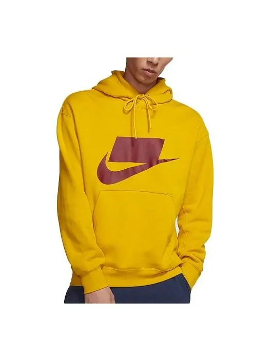 Толстовка Nike Solid Color logo Pullover Yellow — изображение 1 из 2, желтый