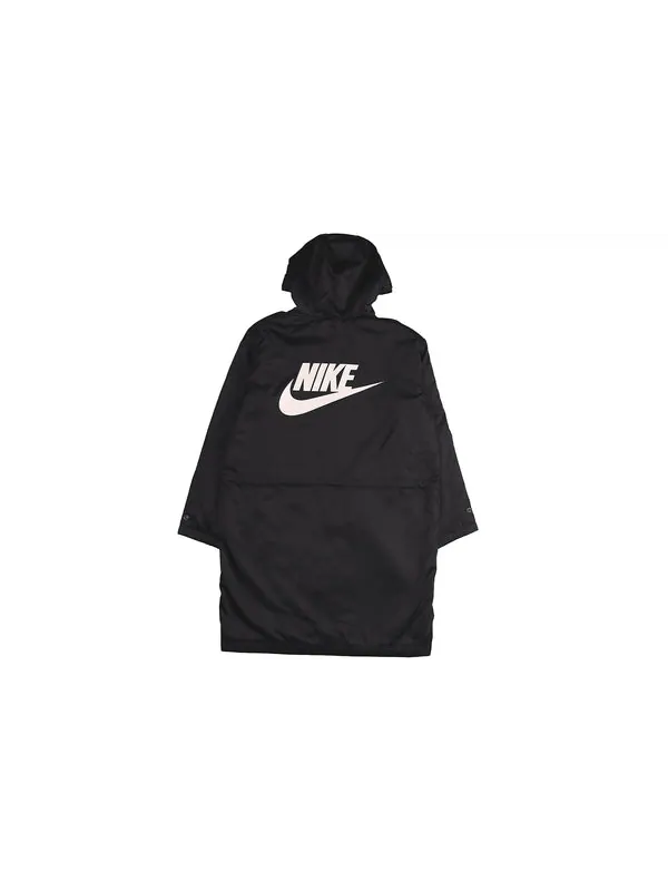 Куртка alphabet logo hooded padded jacket black Nike — изображение 2 из 4, черный
