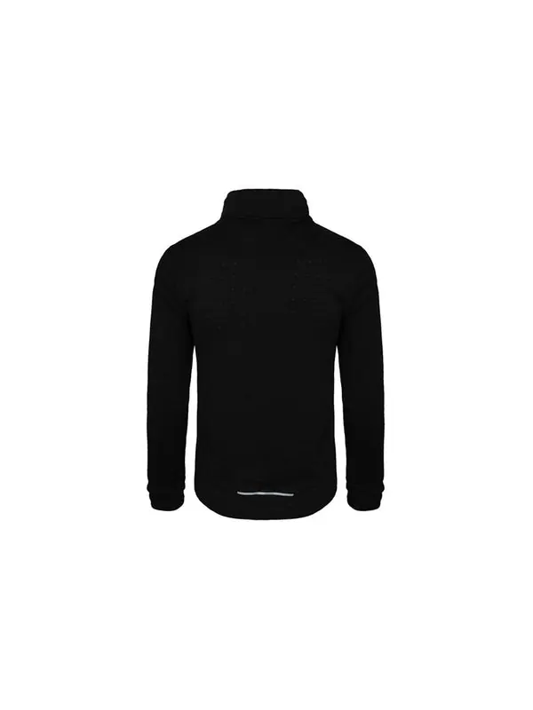 Футболка men's dri-fit running training fleece lined sports long sleeves black t-shirt Nike — изображение 2 из 4, черный