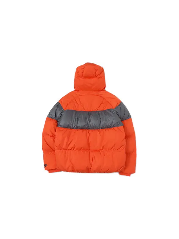 Пуховик Nike Men's Sportswear Hat Down Jacket Orange — изображение 2 из 2, оранжевый