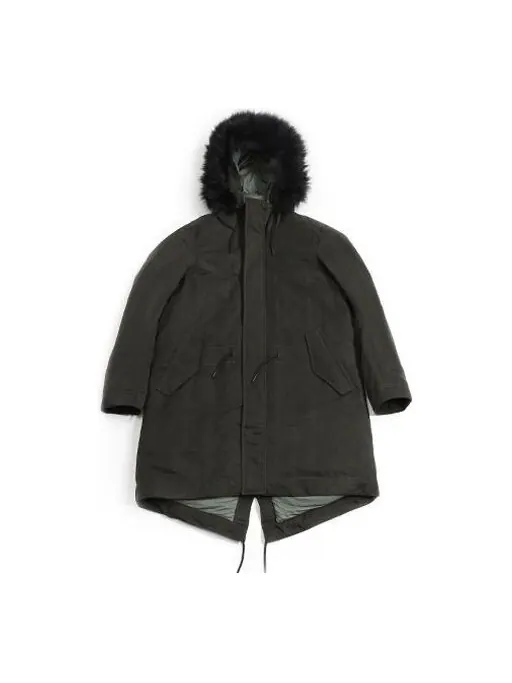 Пуховик Nike Sportswear Down Fill Long-Term Warm Down Jacket Black Green — изображение 1 из 2, зеленый