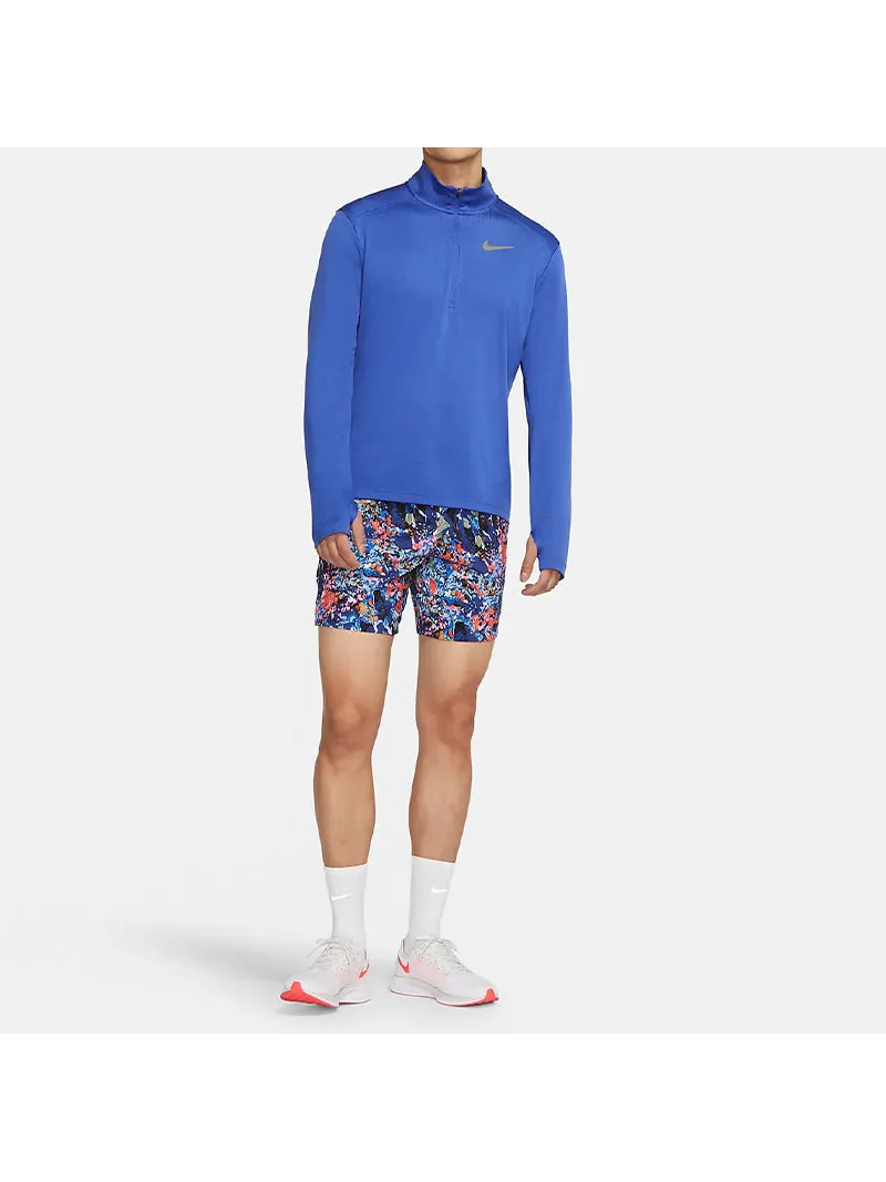Футболка Nike Pacer Dri-FIT Cardigan Running Sports Long Sleeves T-shirt Royal blue — изображение 3 из 3, синий