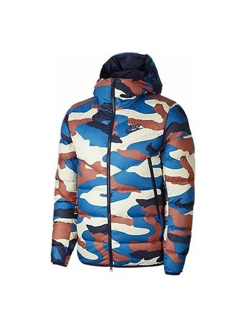 Пуховик Nike Camouflage Casual Sports Printing Down Jacket Camouflage — изображение 1 из 4, камуфляж