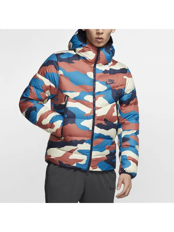 Пуховик Nike Camouflage Casual Sports Printing Down Jacket Camouflage — изображение 2 из 4, камуфляж