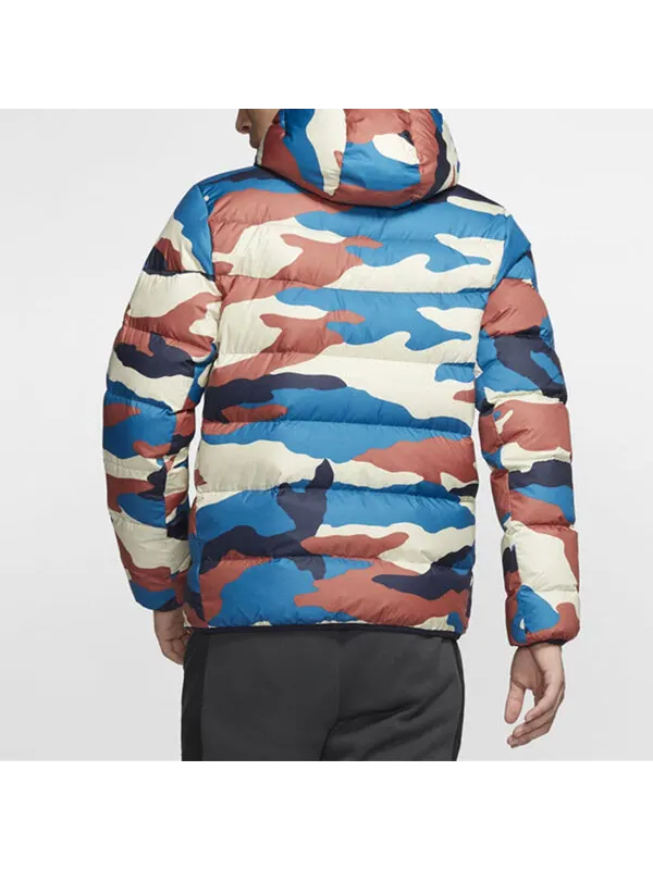 Пуховик Nike Camouflage Casual Sports Printing Down Jacket Camouflage — изображение 3 из 4, камуфляж
