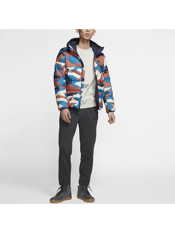 Пуховик Nike Camouflage Casual Sports Printing Down Jacket Camouflage — изображение 4 из 4, камуфляж